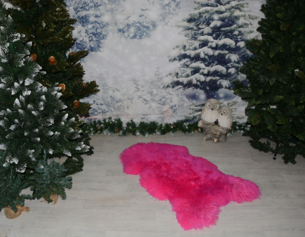 Öko Lammfell Pink Lady Echtes Kuschel Lammfell für Kinderzimmer 110cm